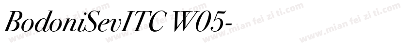 BodoniSevITC W05字体转换